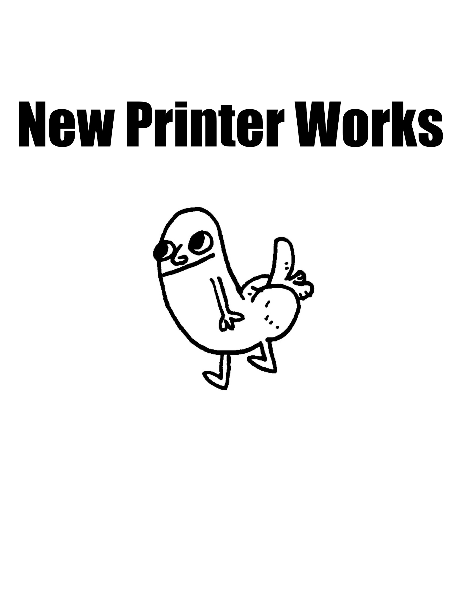 Dickbutt cake day celebration - first thing printed on new printer